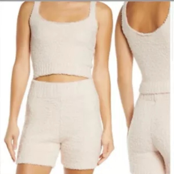 SKIMS Other - SKIMS Cozy Knit Boucle Shorts in Bone Women's Size S/M